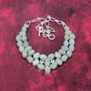 Aquamarine 925 Solid Sterling Silver Necklace with Adjustable Chain, Handmade Gemstone Jewelry Necklace For Memorial Day