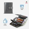 CONTACT'S Genuine Leather Wallet For Women Card Holders Money Clip Coin Purse Women's Wallet