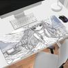 Anime Engel Meisje Muismat Xxl Antislip Gaming Bureau Mat Laptop Toetsenbord Lade Kantoor Pc Cartoon Gamer Zwart Wit Roze