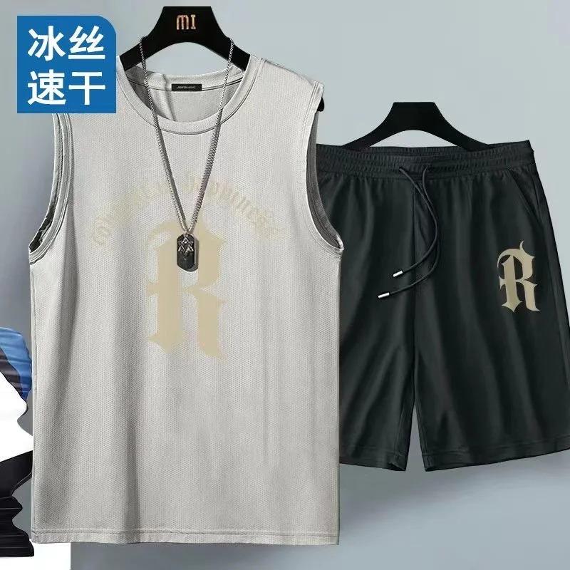 Men's summer quick-dry basketball set, sportswear, men's casual wear, jogging pants