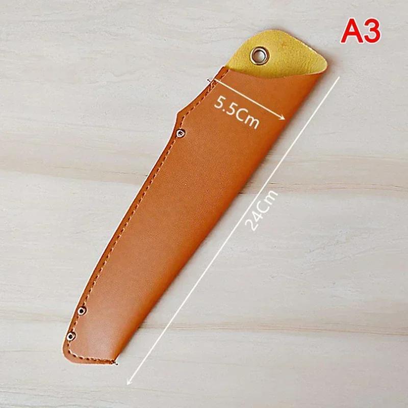 1pcs Kitchen Knife Sheath PU Leather Universal Knife Sheath Portable Fruit Knife Blade Protector Cover Edge Guards Case Home