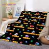 Cartoon Bubble Bobble Puzzle Bobble Retro Game Soft Flannel Blanket for Beds Bedroom Sofa Picnic,Throw Blanket Outdoors Leisure