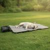 Travel Dog Mat with Zippered Fold Construction Long-Lasting for Camping