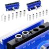 Woodworking Drill Jig Round Tube Drill Guide Professional Convenient Wood Post Drilling Holes Locator Self Centering Dowel Jig