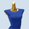 Foreign Trade Quality round Neck Inner wear Knitted dress Women Spring Small Flying Sleeve Elegant All-Match Hip Skirt