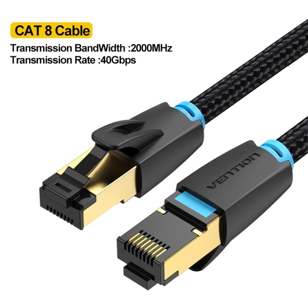 Doppelt geschirmtes Ethernet-Verlängerungskabel Langlebiges Cat 8 Patchkabel CAT8 Ethernet-Kabel Smart TV