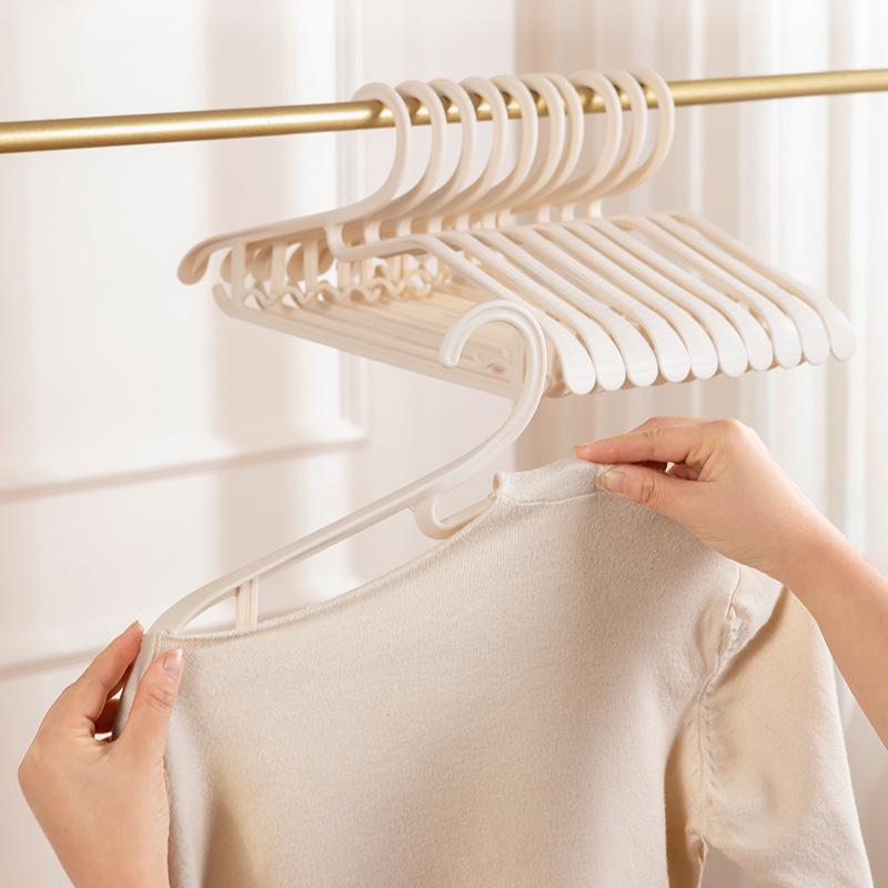 Non-Slip Thickened Wide Shoulder Hanger for Clothes and Pants - Plastic Dormitory and Household Support