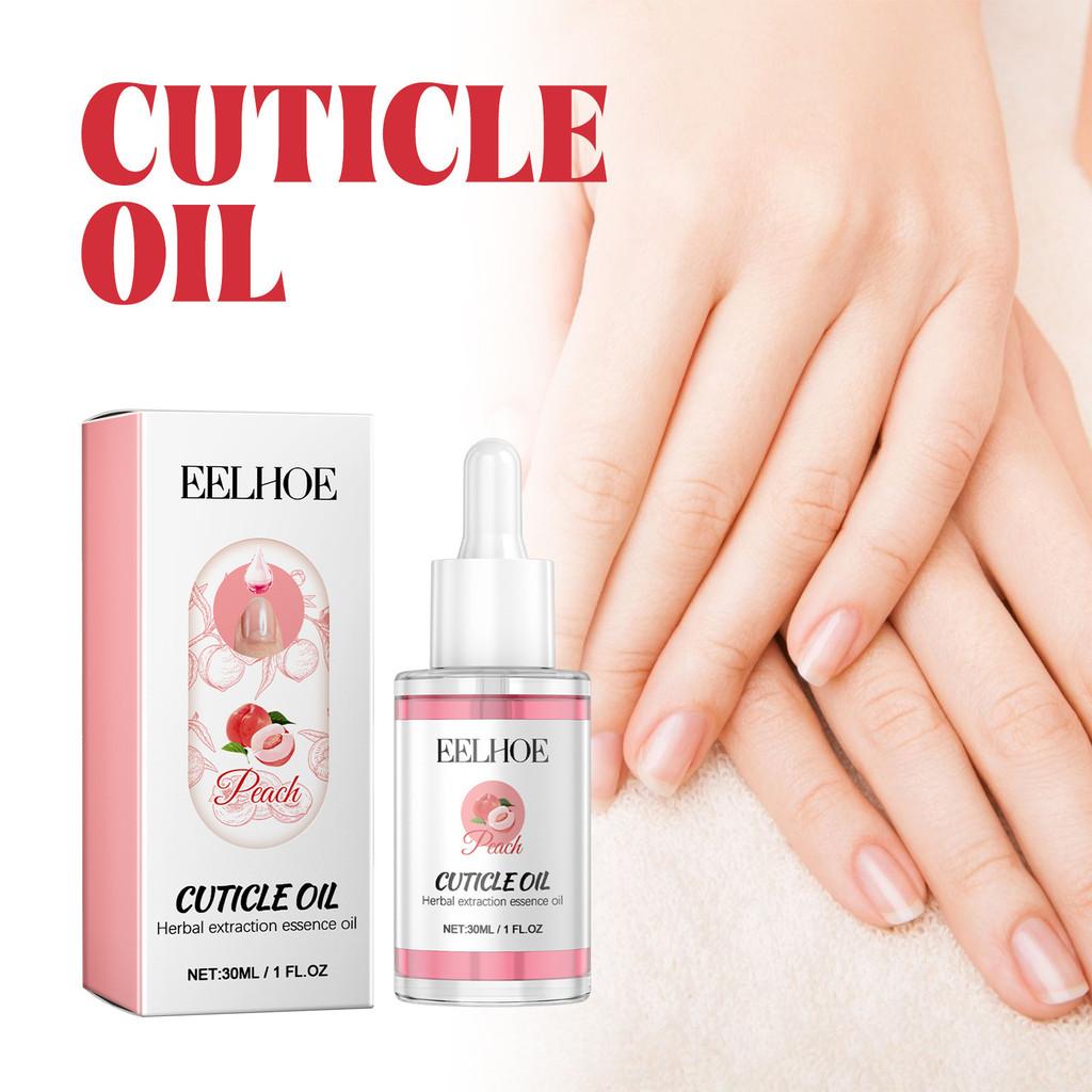Eelhoe Peach Nail Care Oil 30ml For Stronger Healthier Nails Repair Restore Shine
