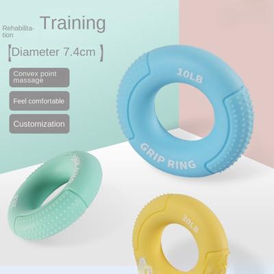 Silikon-Griffring für Herren, verstellbare Größe, Armmuskel, Fünf-Finger-Krafttraining, Rehabilitation, Trainingsgerät