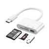 Multi-Function USB-C Card Reader with TFSD, Camera, and Mobile Phone Support