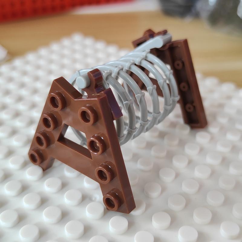 Building Block MOC Part The Road Barricades Military Accessories Obstacles War Scene Building Construction Compatible with Part