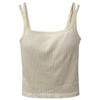 Summer Women's Camisole Vest with Chest Pads & Stylish Back Design - Perfect for Outerwear or Innerwear with Customizable Logo