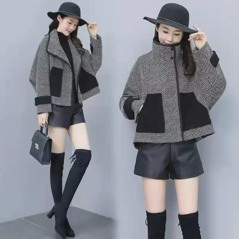 2022 Fall/Winter Short Woolen Coat - Stylish, Youthful, Loose Fit for All-Occasion