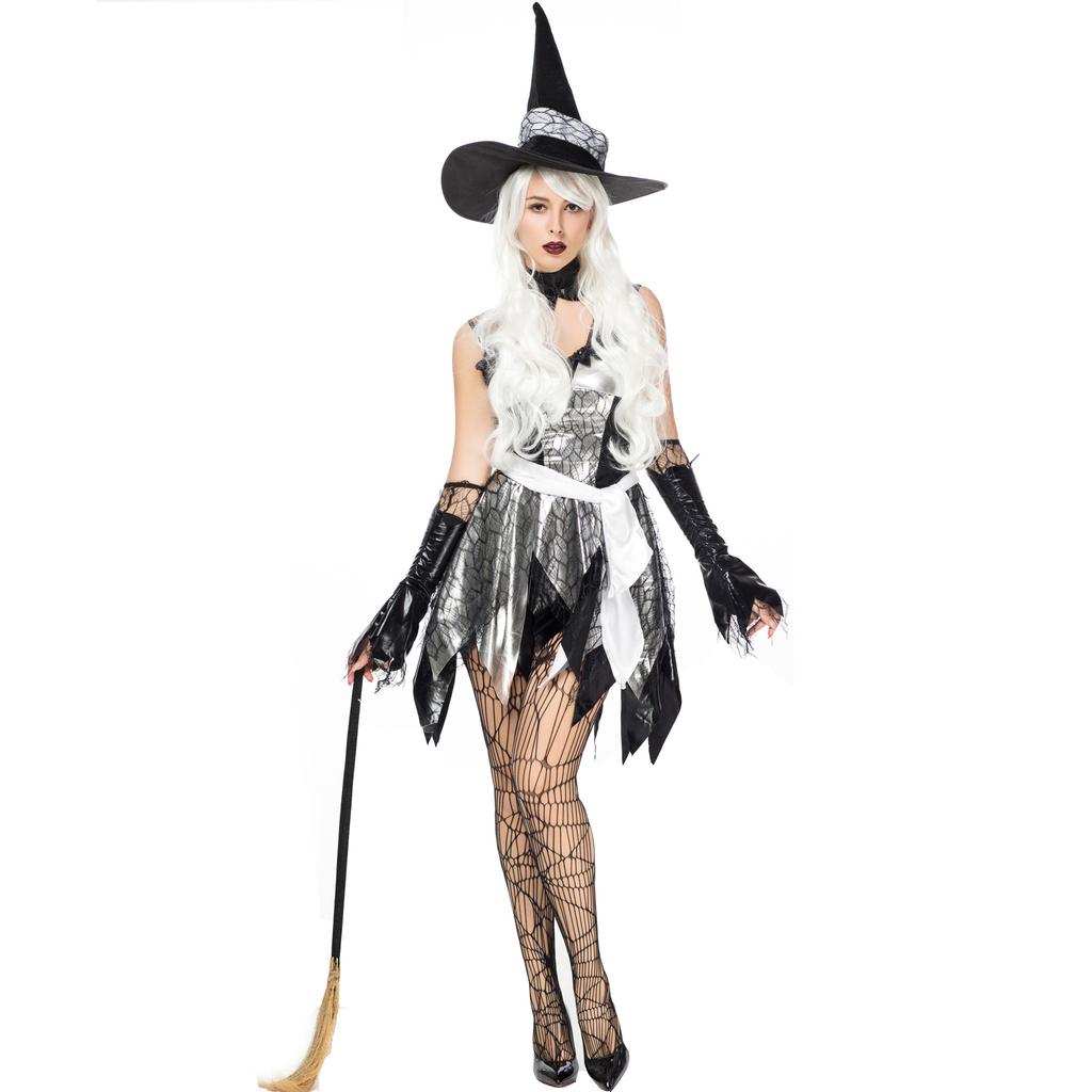 European and American Ladies Sexy Halloween Women's Vampire Demon Cape Witch Costume Cosplay Uniform Set