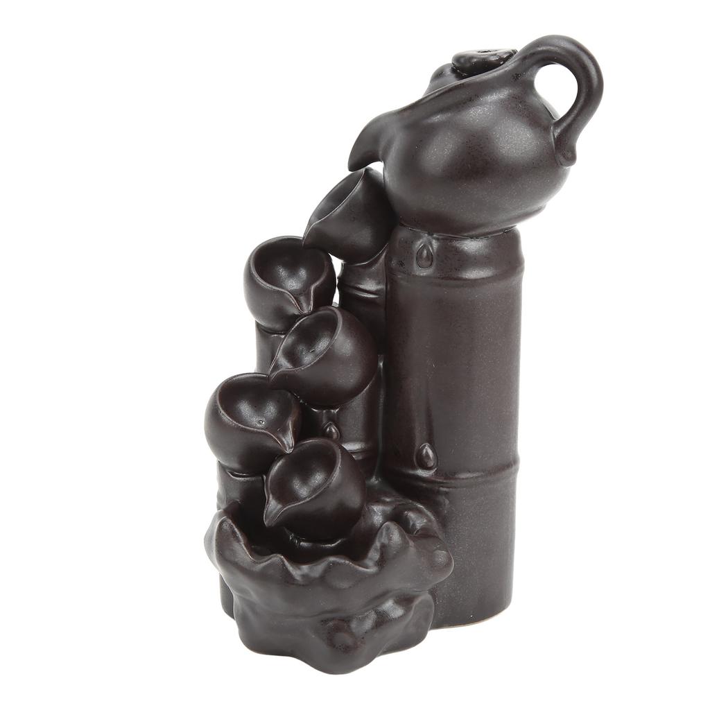 Waterfall Incense Burner Teapot Design Serene Ambience Relieve Anxiety Aid Sleeping Widely Used Backflow Incense Burner