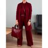 DICFY Women's Fashion Casual Autumn Winter Long Sleeve O-Neck Pants Suits