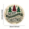 Vintage Merry Christmas Metal Wall Art Sign Durable Aluminum Home Decor Trees Rustic Holiday Hanging Plaque Fireplace