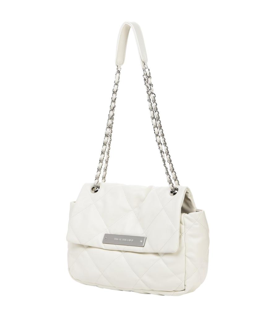 NickNicole Crystal Classic Chain BagCream