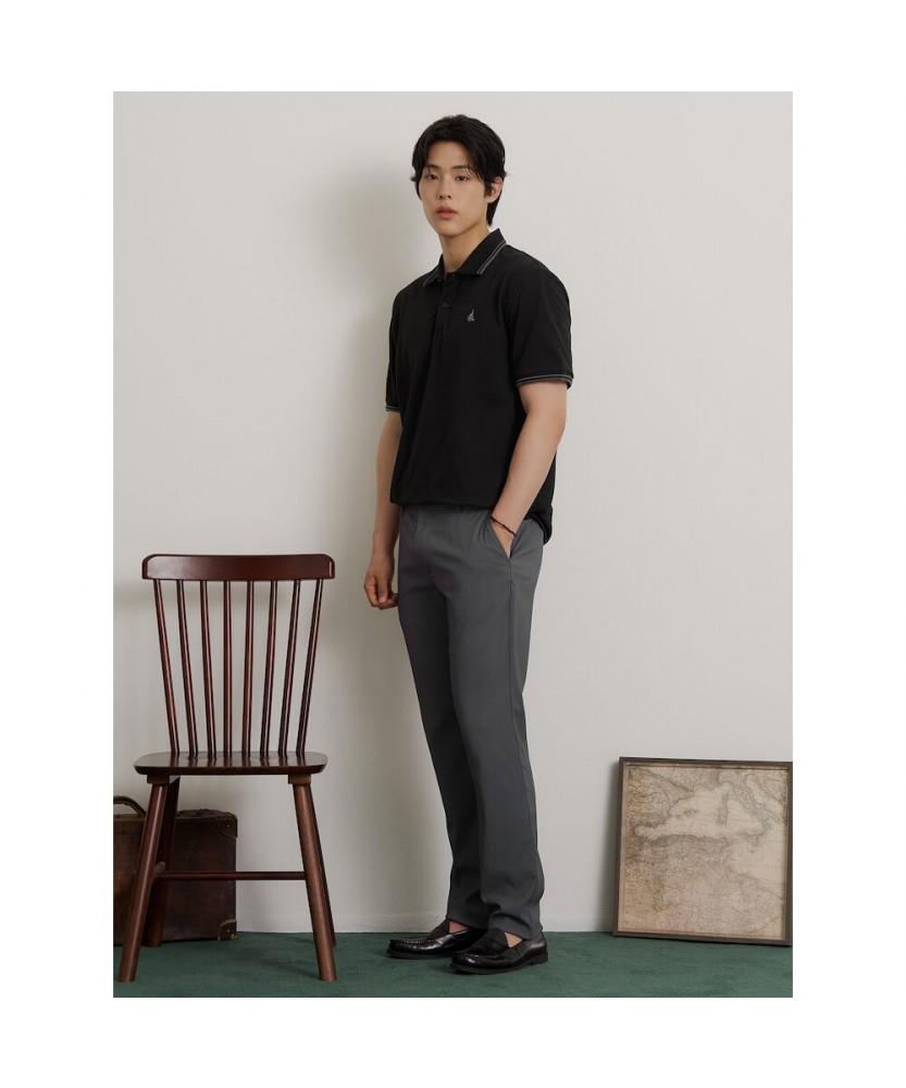 Binpolmen Triacetate Slim Pants Ash