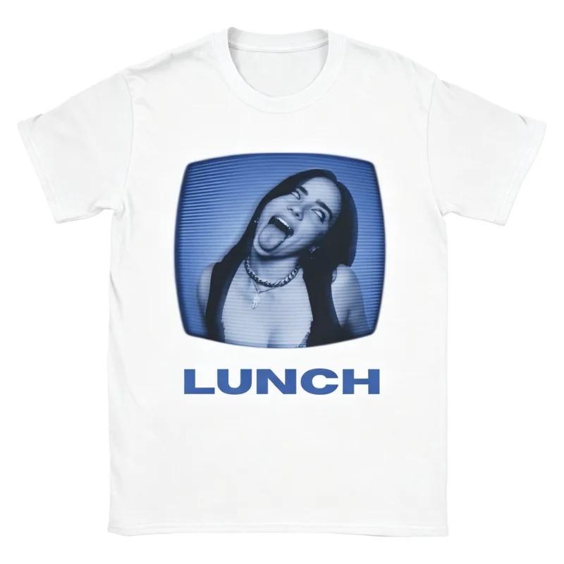 2026 Retro Tv Style Billie Eilish Tshirt Cotton Crew Neck Short Sleeve Y2k Pop Culture Casual Streetwear Graphic Top