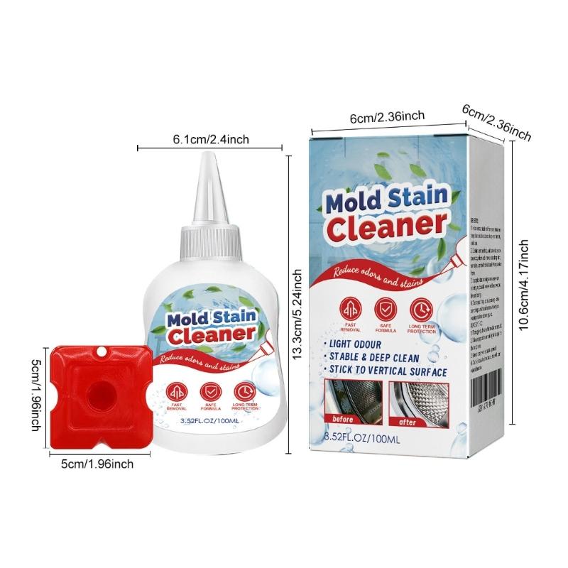 100ml Mold Remover Gel Household Mold and Mildews Cleaner for Washing Machine Sealant Tiles Grout Bathroom Stain Remover