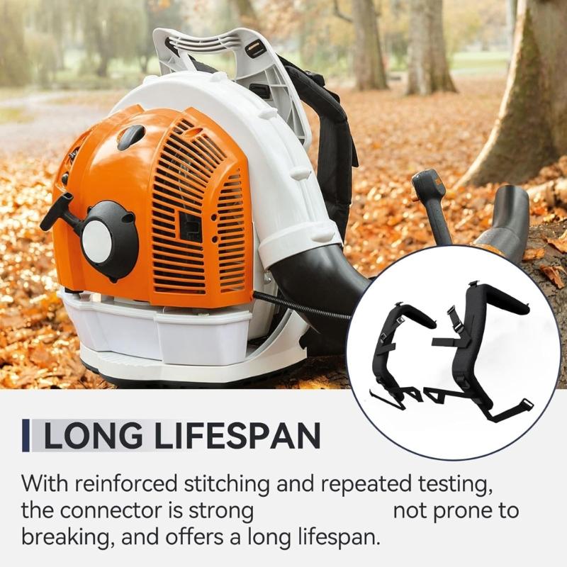 2pcs Shoulder Straps for BR500 BR550 BR600 BR700 Blowers Even Load Support Ergonomic Shape Long Last Nylon Shoulder Belt