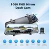 10 Inch IPS Touch Screen Dash Cam 1080P Wide Angle Lens Loop Recording Gravity Sensor Parking Monitoring
