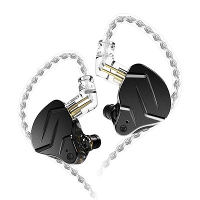 KZ ZSN Pro X IEM In-Ear Bühnenmonitore, HiFi KZ Kabelgebundene Kopfhörer mit Hybrid Dual Treibern, 1ba, 1dd, Hifi Musiker, Abnehmbares Verwicklungssicheres Kabel