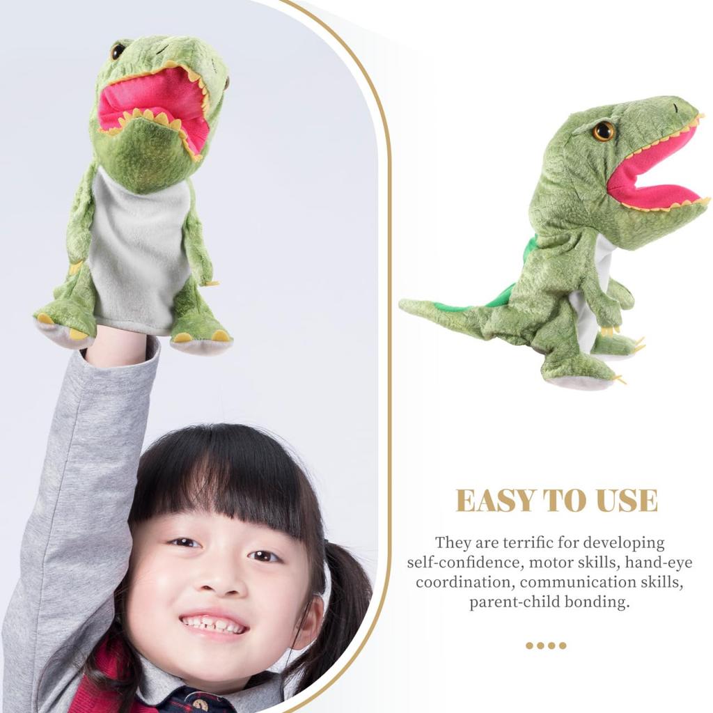 LEDMOMO Tyrannosaurus Hand Dinosaurier Plüschtier zum Entwickeln von Rollenspielen Großartiges Geschenk Puppe, 11,81 Zoll Kinder, Fantasie, Spiel,