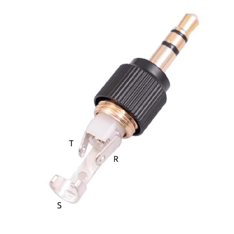 Mini Jack 3.5mm 3 Poles Plug Aluminum Shell Stereo 3.5mm Plug Wire Connector