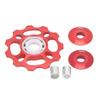 Bike Rear Derailleur Pulley 11T Ceramic Bearings CNC Aluminum Alloy Bike Guide Wheel for 8 9 10 11 Speed Derailleur