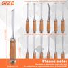 LEONTOOL Wood Carving Chisel Professional Woodworking Woodworking Hand Chisel Wood Carving Chisel Triangular Square Round Flat Excellent Carpentry