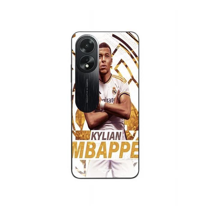Coque - Maniacase - Oppo A58 - Kylian Mbappe - Noir - Souple