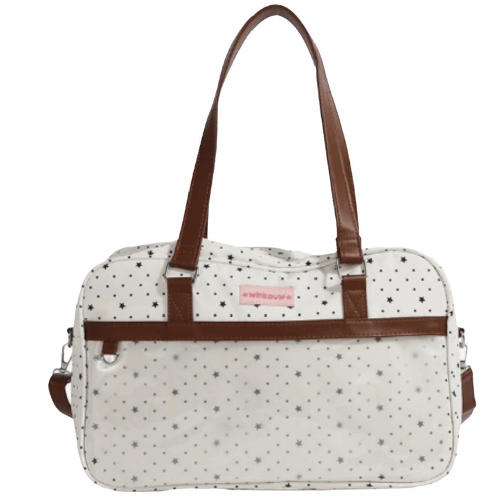 Large Capacity Transparent Ita Bag Lace Pocket Bag Harajuku Style Shoulder Bag  JK бежевый