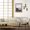 FRAME SHIROYAMA 3443 Frame Air Frame Resin Frame Simple Stylish Interior Poster Photo Picture Panel Frame Beige White A3