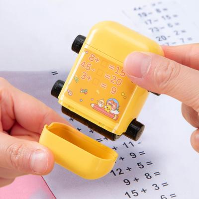 Math Practice Stamp Quick Dry Question Maker Labor-saving Convenient Addition And Subtraction Number Rolling Classroom Supplies