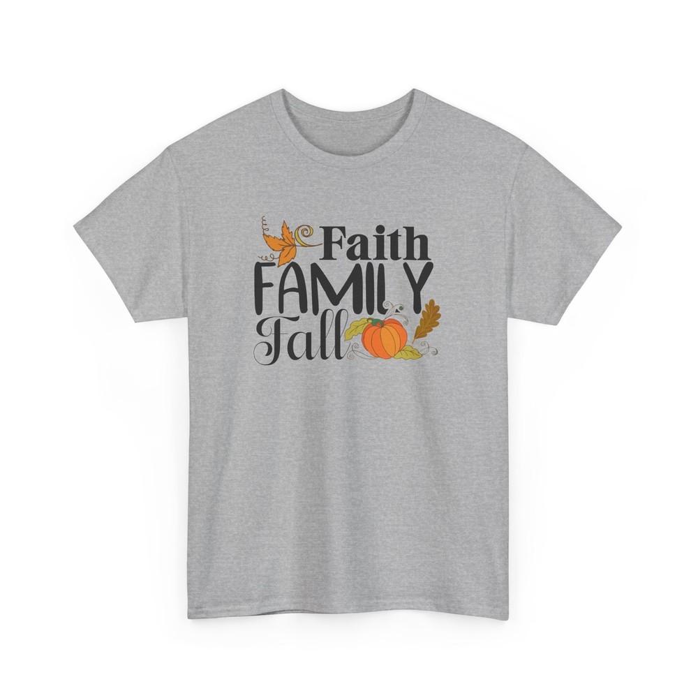 Fall Aesthetic T-Shirt | Autumn Leaves Pumpkin Spice Tee | Faith Family Fall