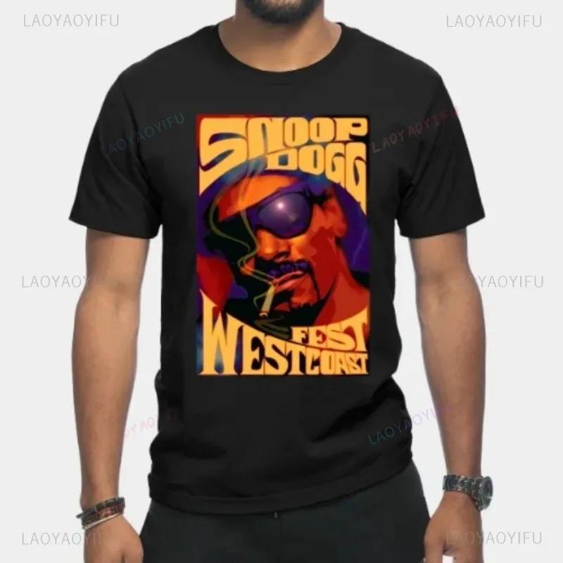 Hip Hop Star Snoop Dogg T Shirt Creative Printed Tshirt TopMale Women Dj Fashion Tee Rock Kid Harajuku Tees Men Cotton Clothing