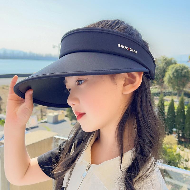 Kinder Sommer Sonnenhut mit breiter Krempe Atmungsaktive Eisseide für Outdoor-Schutz