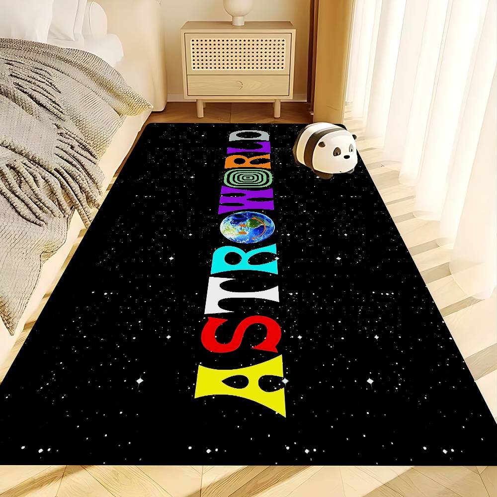 T-Travis S-Scott Astroworld Floor Mat Cheaper Anti-slip Modern Living Room Balcony Printed Bedside Mats