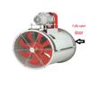 Jun Dingying 6-4 2.2KW External Motor Belt Drive Axial Ventilator