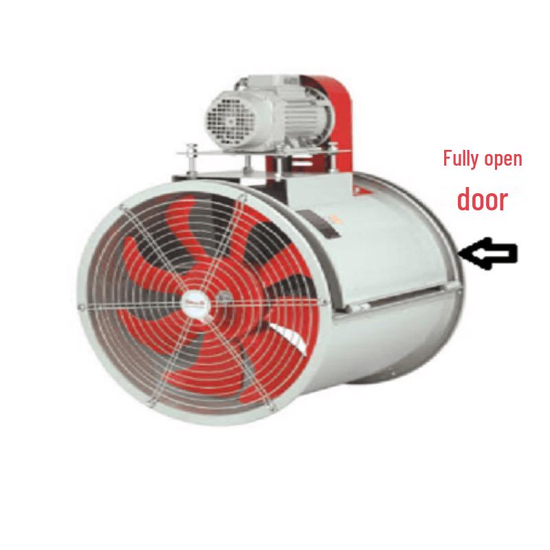 Jun Dingying 6-4 2.2KW External Motor Belt Drive Axial Ventilator