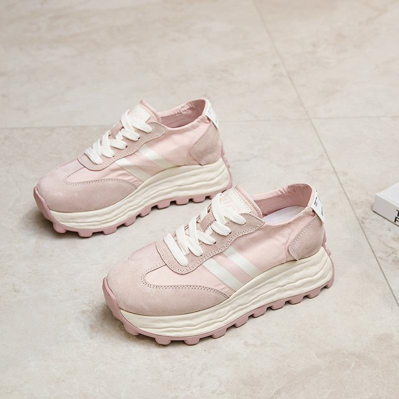 Inner Heightening Platform Retro Dad Shoes Women's Spring New Sports Shoes Casual Shoes German Training Shoes Forrest Gump Shoes