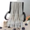 Sciarpa grande da donna in cotone e lino di colore puro: Foulard musulmano primaverile/estivo, telo mare, scialle con protezione solare