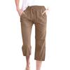 Womens Capri Pants Elastic Waist Drawstring Casual Capris for Women Loose Fit Capri Pants for Women Plus Size Capris for Women
