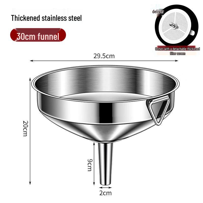 Ruhan Stainless Steel Food Grade Funnel Set