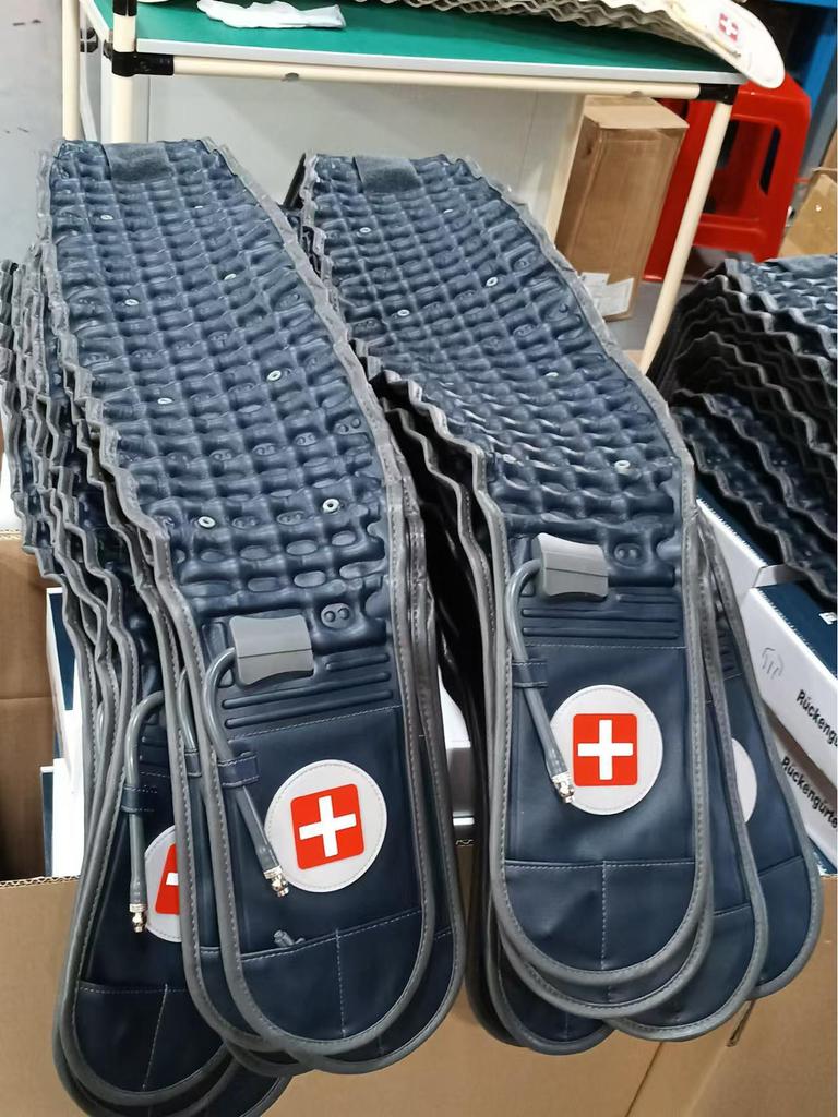 Unisex nafukovací bederní podpůrný pás pro dekompresi a korekci