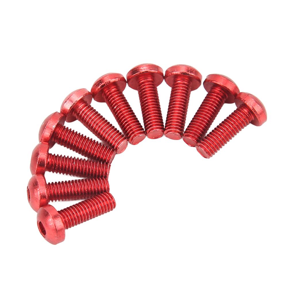 M5 Motorcycle S Nuts Gaskets Set Aluminum Alloy Rubber Replacement for