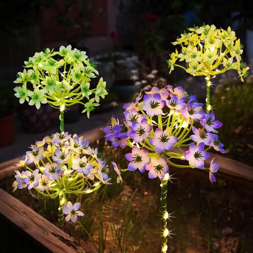 Waterproof Solar Hydrangea Flower Lamp Landscaping Landscape Light Villa Courtyard Landscape Court