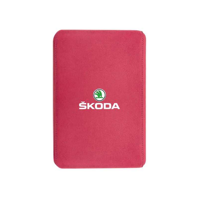 Car Armrest Box Pad Suede Handrail Increase Height Mat For Skoda Octavia A5 Mk3 Fabia Kamiq Kodiaq Karoq Rapid Yeti Superb ScalaTN3